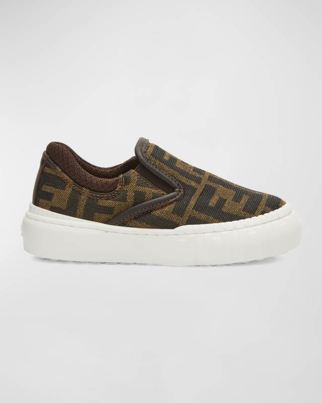 Kid's FF Canvas Low-Top Sneakers, Toddlers/Kids